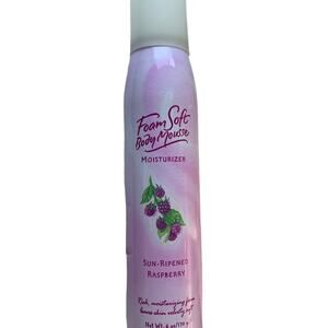 RARE BATH & BODY WORKS FOAM SOFT BODY MOUSSE MOISTURIZER Sun Ripened Raspberry